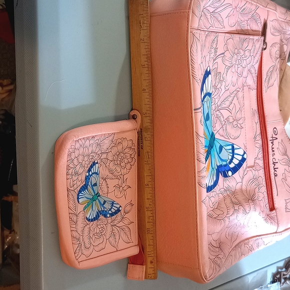 Anushka Large Hand Painted Purse with Wallet - Picture 4 of 8